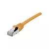 EXERTIS CONNECT Cat 6A S/FTP patch kábel, 1,0 m, oranžová, Slim Strain Relief 858532