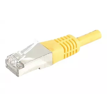 EXERTIS CONNECT 858336 Prepojovací kábel Cat.6A S/FTP, 7,5 m, žltý, tenká krytka