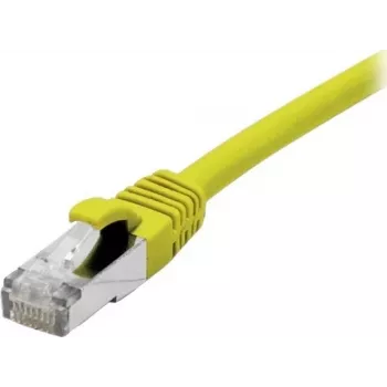 EXERTIS CONNECT 858418 Prepojovací kábel Cat 6A S/FTP, 0,3 m, žltý, tenká krytka