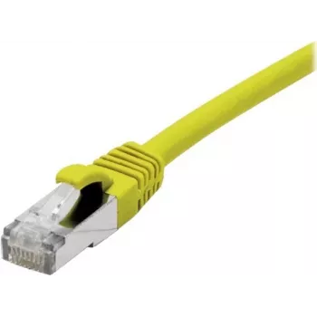 EXERTIS CONNECT 858419 Prepojovací kábel Cat 6A S/FTP, 0,5 m, žltý, tenká krytka