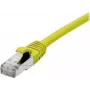 EXERTIS CONNECT 858419 Prepojovací kábel Cat 6A S/FTP, 0,5 m, žltý, tenká krytka