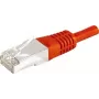 EXERTIS CONNECT CAT.6a F/UTP patch kábel, červený, 20 m, 10 Gbps, RJ45, Slim Strain Relief 859541