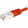 EXERTIS CONNECT CAT.6a F/UTP patch kábel, červený, 20 m, 10 Gbps, RJ45, Slim Strain Relief 859541