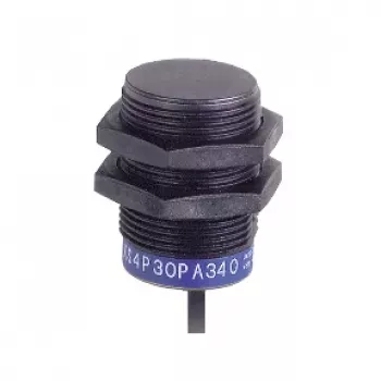 TMSS GERMANY Indukčný snímač priblíženia XS4P30PA340, M30, PNP NO, 10mm snímanie, 12-24VDC, 2m kábel