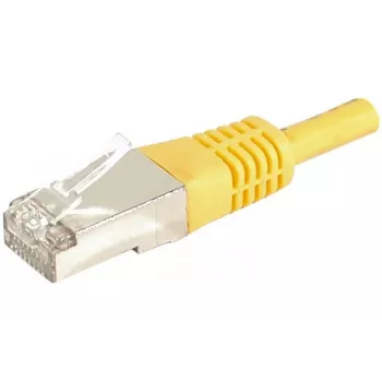 EXERTIS CONNECT 859561 Cat.6a F/UTP patch kábel, 0,3 m, žltá, 10 Gbps, Slim Boot