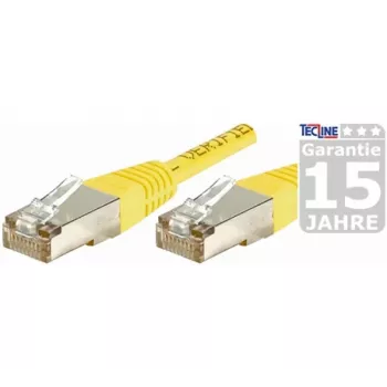 EXERTIS CONNECT Cat.6a F/UTP patch kábel, žltý, 3,0 m, 10 Gigabit, Slimline ochrana proti zlomeniu 859566
