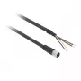 TMSS GERMANY Telemechanique Sensors M12 konektor samica rovný PUR kábel 5 m 4-pólový XZCP1141L5
