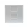EXERTIS CONNECT Dexlan stredová vložka 45 x 45 mm pre 1 Keystone modul, signálna biela RAL 9003 (911722)