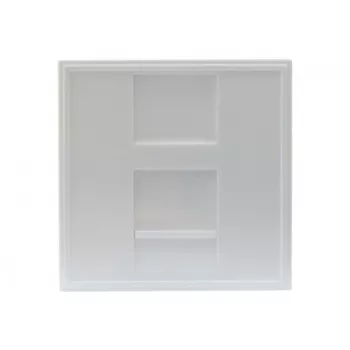 EXERTIS CONNECT Dexlan stredová vložka 45 x 45 mm pre 1 Keystone modul, signálna biela RAL 9003 (911722)