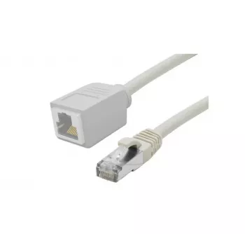 EXERTIS CONNECT Cat. 6A S/FTP predlžovací patch kábel, 2 m, sivá, bezhalogénový, ochrana jazýčka 858751