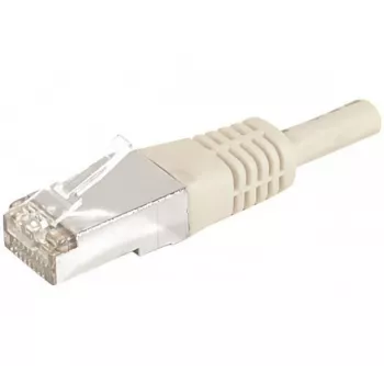 EXERTIS CONNECT 859500 Prepojovací kábel Cat.6a F/UTP, 0,15 m, sivý, 10 Gbps, tenká krytka