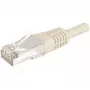 EXERTIS CONNECT 859500 Prepojovací kábel Cat.6a F/UTP, 0,15 m, sivý, 10 Gbps, tenká krytka