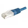 EXERTIS CONNECT Cat.6a F/UTP patch kábel, 0,5 m, modrý, 10 Gbps 859517