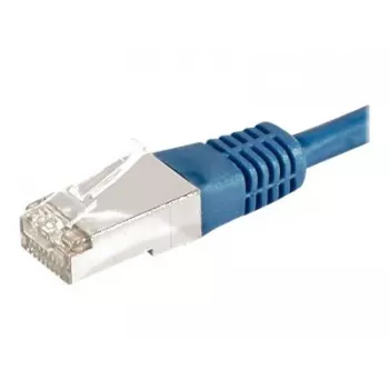 EXERTIS CONNECT Cat.6a F/UTP patch kábel, 1 m, modrý, 10 Gbps 859518