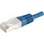 EXERTIS CONNECT 859522 Prepojovací kábel Cat.6a F/UTP, 5 m, modrý, 10 Gbps, tenká krytka