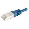 EXERTIS CONNECT 859522 Prepojovací kábel Cat.6a F/UTP, 5 m, modrý, 10 Gbps, tenká krytka