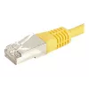 EXERTIS CONNECT Cat.6a F/UTP patch kábel, žltý, 0,5 m, 10 Gbps 859562
