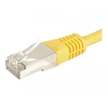 EXERTIS CONNECT Cat.6a F/UTP patch kábel, žltý, 0,5 m, 10 Gbps 859562