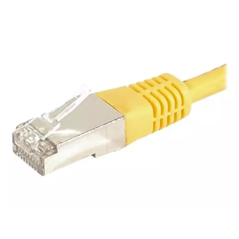 EXERTIS CONNECT Cat.6a F/UTP patch kábel, žltý, 0,5 m, 10 Gbps 859562