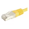 EXERTIS CONNECT Cat.6a F/UTP patch kábel, RJ45, žltý, 1,5 m, 10 Gbps 859564