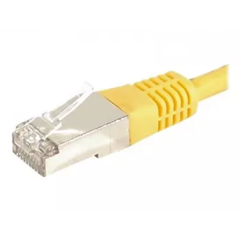 EXERTIS CONNECT Cat.6a F/UTP patch kábel, RJ45, žltý, 1,5 m, 10 Gbps 859564