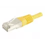 EXERTIS CONNECT Cat.6a F/UTP patch kábel, 7,5 m, žltý, 10 Gbps, Slim Bend Protection 859568