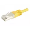 EXERTIS CONNECT Cat.6a F/UTP patch kábel, 20 m, žltý, 10 Gbps, Slim Snagless Boot 859571