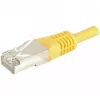 EXERTIS CONNECT 859572 Prepojovací kábel Cat.6a F/UTP, 25 m, žltý, 10 Gbps, tenká krytka