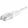 EXERTIS CONNECT 859576 Prepojovací kábel Cat.6a F/UTP, 0,3 m, biely, 10 Gbps, tenká krytka