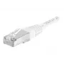 EXERTIS CONNECT Cat.6a F/UTP patch kábel, 15 m, biely, 10 Gbps, Slim Snagless Boot 859585