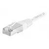 EXERTIS CONNECT Cat.6a F/UTP patch kábel, 15 m, biely, 10 Gbps, Slim Snagless Boot 859585