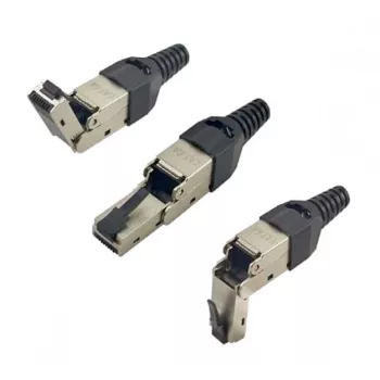EXERTIS CONNECT konektor RJ45 na montáž v teréne, Cat.6A, STP, nastaviteľný uhol (920822)