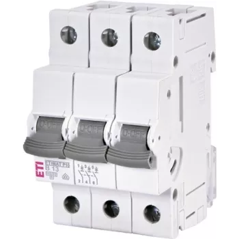 ETI ETIMAT P10 3-pólový 13A B-charakteristika miniatúrny istič 415V 10kA 001901309