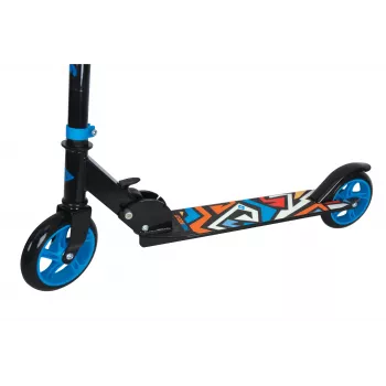 SCHILDKROT Junior kolobežka City Scooter Runabout, modrá, hliníková doska a riadidlá, 145 mm PU kolieska, 3-násobne výškovo nastaviteľná, skladacia 510303
