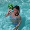 SCHILDKROT Splash Ball Watermelon vodný balón, zelený, priemer 250 mm, protišmykový povrch, 1 kus (970292)