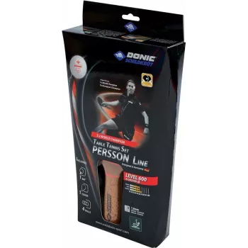 Donic Schildkröt 788450 pingpongová raketa pre začiatočníkov a rekreačných hráčov - čierny povrch, drevená rukoväť, konkávna, 5-vrstvové drevo, 1,0 mm špongia, ITTF neschválená