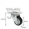 Wagner design yourself otočné koliesko RO 6184 strieborné 75 mm 50 kg 4618401