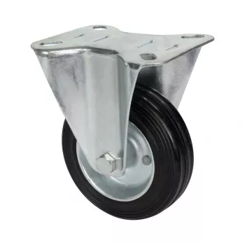 Wagner design yourself pevné koliesko RO 8104, 100 mm koleso, strieborné puzdro, čierne PP koleso, nosnosť 100 kg 4810401
