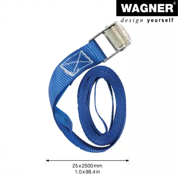 Wagner design yourself uťahovacie popruhy MM 1016 modré 2,5 m 2 kusy 20101600
