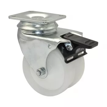 Wagner design yourself ECO RO 3277 dvojité otočné koliesko 32 mm biela/sivá (3327701)
