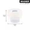 Wagner Design Yourself EH 5222 priehľadná samolepiaca zarážka dverí, priemer 40 mm, výška 22 mm 15522211