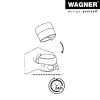 Wagner Design Yourself EH 5222 priehľadná samolepiaca zarážka dverí, priemer 40 mm, výška 22 mm 15522211