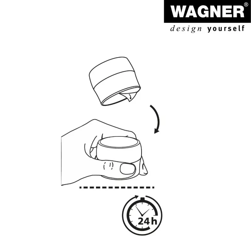 Wagner Design Yourself EH 5222 priehľadná samolepiaca zarážka dverí, priemer 40 mm, výška 22 mm 15522211