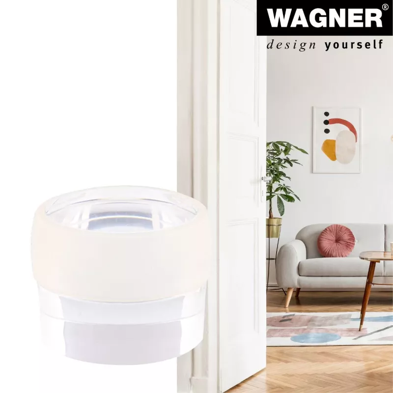 Wagner Design Yourself EH 5222 priehľadná samolepiaca zarážka dverí, priemer 40 mm, výška 22 mm 15522211