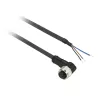 TMSS GERMANY Telemechanique Sensors M12 konektor samica predkonfekcionovaný spojovací kábel, 4-pólový, 5m PUR, čierny, rovný, IP67/IP65/IP69K, 4A, 250V AC/DC, séria OsiSense XZ - XZCP0666L5