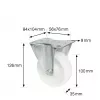 Wagner design yourself Transportgeraete-Bockrolle RO 8500 strieborná (4850001) otočné koliesko 80 mm 100 kg