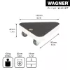 Wagner design yourself Transportrolle MM 1314 hnedá 140 x 140 x 43 mm do 100 kg (20131401)