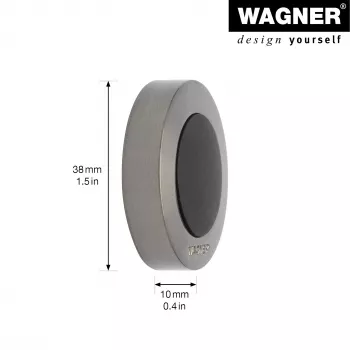 Wagner design yourself EH 5138 zarážka dverí zinková zliatina masívna guma matne niklovaná (15513811)