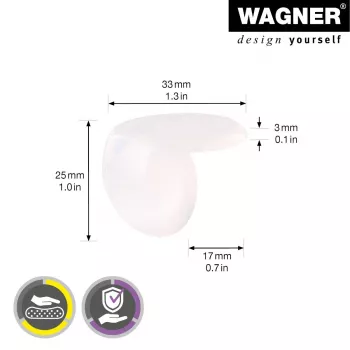 Wagner design yourself EH 2135 ochrana rohov plast Ø 3,5 cm 4 ks (15213599)