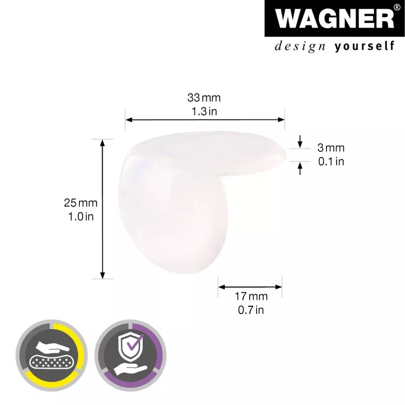 Wagner design yourself EH 2135 ochrana rohov plast Ø 3,5 cm 4 ks (15213599)